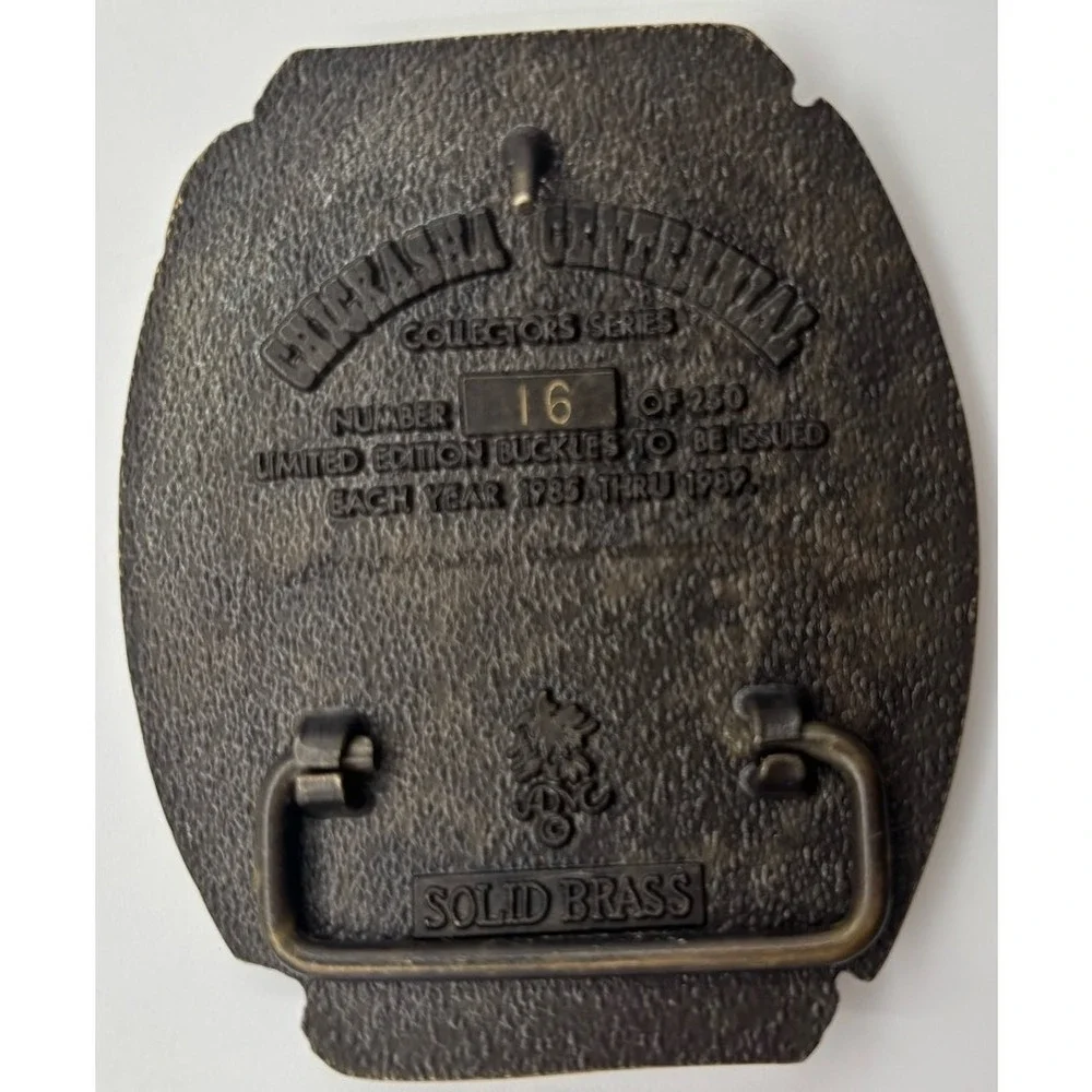 1988 Chickasha Belt Buckle Queen of the Washita Valley‎ Limited Edition